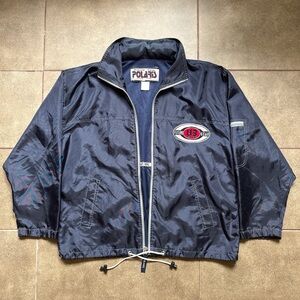 Vintage Polaris UB Future Gear Urban Sport Navy Windbreaker Jacket